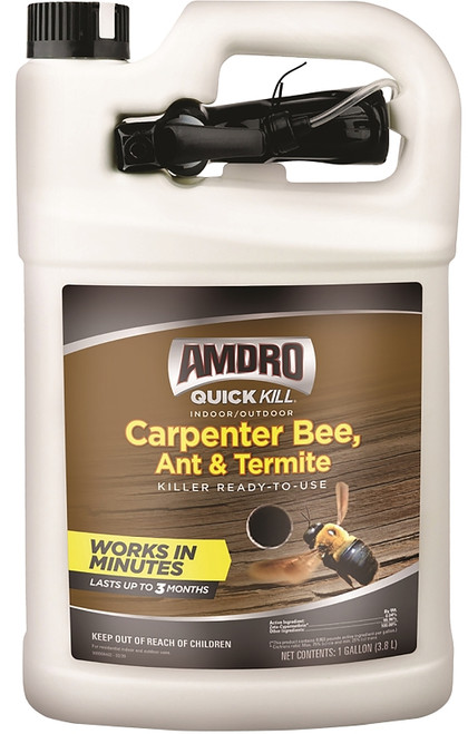 Amdro QUICK KILL 100526850 Carpenter Bee Killer, Liquid, Indoor, Outdoor, 1 gal [SKU: ORG7580376]