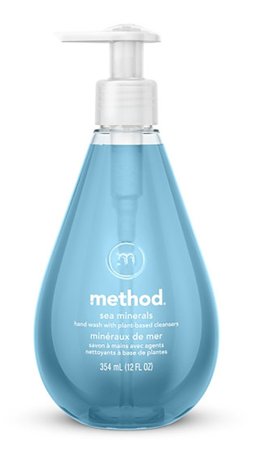 method 162 Gel Hand Wash, Gel, Light Blue, Sea Minerals, 12 oz Bottle [SKU: ORG2020725]
