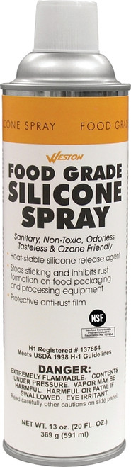 Weston 03-0101-W Food-Grade Silicone Spray, 13 oz, Odorless [SKU: ORG9871047]