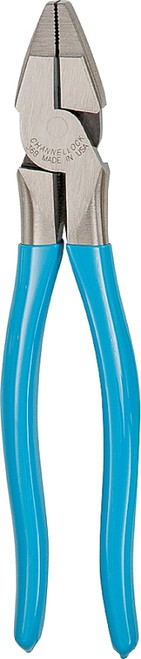 CHANNELLOCK 368 Lineman's Plier, 8.38 in OAL, 0.6 in Cutting Capacity, 0.33 in Jaw Opening, Blue Handle, 1.12 in W Jaw [SKU: ORG6835151]