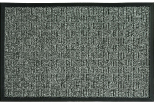 Fanmats 58775 Floor Mat, 30 in L, 18 in W, Parquet Pattern, Olefin Surface, Gray [SKU: ORG5790365]