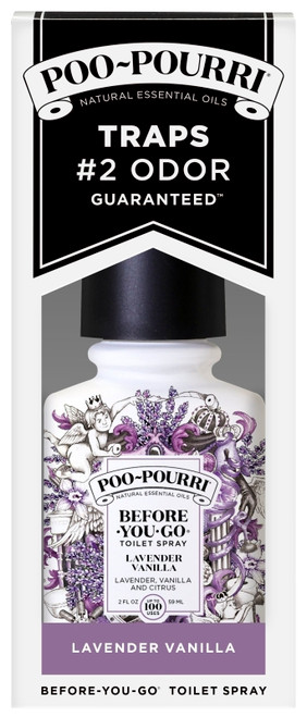 POO-POURRI Before-You-Go LV-002 Air Freshener Spray, 2 oz Bottle, Lavender Vanilla [SKU: ORG2217347]