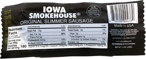 SAUSAGE SUMMER ORIGINAL 12OZ [SKU: ORG2094571]
