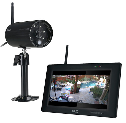 ALC AWS337 Camera and Monitoring System, 90 deg View Angle, 1080 pixel Resolution, microSD Card Storage, Black [SKU: ORG8815789]