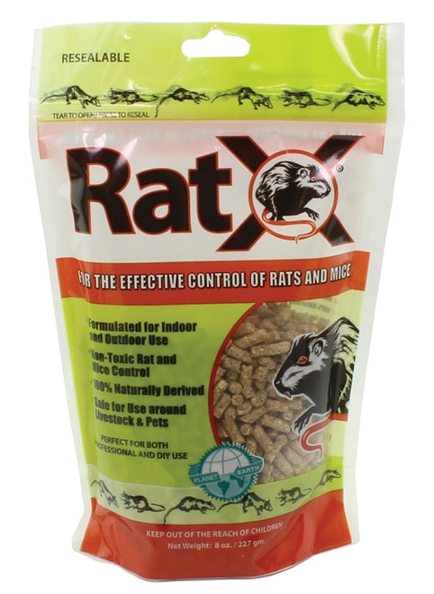 RatX 620100 Rodent Bait, Pellet, 8 oz Bag [SKU: ORG7133143]