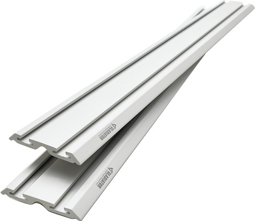 GLADIATOR GAWC042PZY Wall Channel, 75 lb Capacity, PVC, Gray, 48 in L, 6 in W [SKU: ORG4012472]