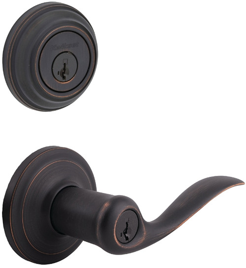 Kwikset Signature Series 991TNL-11P Combination Lockset, 2 Grade, Zinc, Venetian Bronze, 2-3/8 x 2-3/4 in Backset [SKU: ORG3294113]