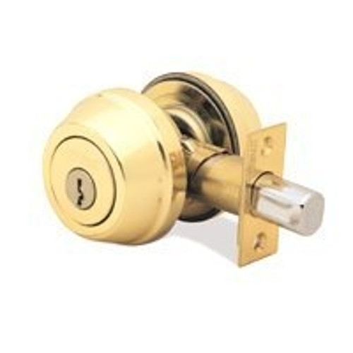Kwikset 785SMTRCAL/RCS Deadbolt, 2 Grade, Keyed Alike Key, Steel, Polished Brass, 2-3/8 x 2-3/4 in Backset [SKU: ORG2807931]
