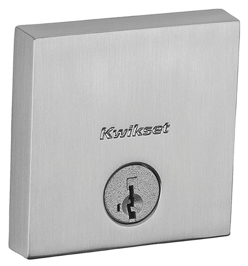 Kwikset Signature Series 258 SQT 15 SMT CP K4 V1 Deadbolt, Grade 1 Grade, K4 Key, Zinc, Satin Nickel, KW1 Keyway [SKU: ORG8381501]