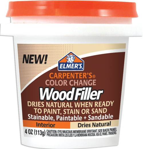 Elmers E912 Wood Filler, Paste, Mild Acrylic, Natural, 4 oz [SKU: ORG1343466]