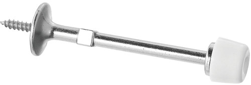 National Hardware 830102 Door Stop, 3 in Projection, Zinc, Satin Nickel [SKU: ORG4624383]