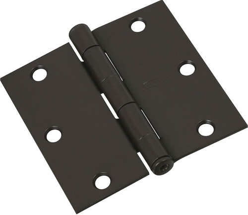 National Hardware N830-203 Door Hinge, Steel, Oil-Rubbed Bronze, Non-Rising, Removable Pin, Full-Mortise Mounting [SKU: ORG2048619]