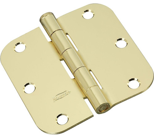 National Hardware N830-208 Door Hinge, Steel, Polished Brass, Full-Mortise Mounting [SKU: ORG7175854]