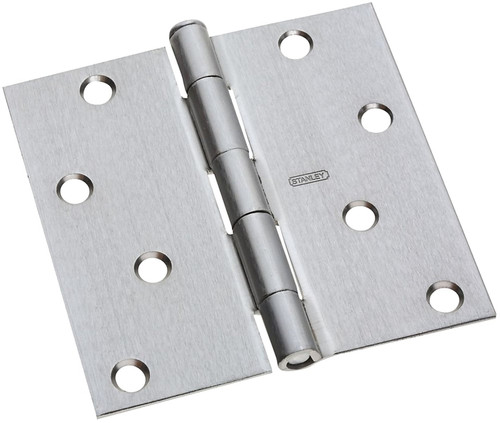 National Hardware N830-240 Door Hinge, Steel, Satin Chrome, Flush Pin [SKU: ORG2051217]