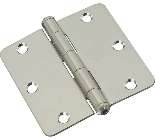 National Hardware N830-272 Door Hinge, Steel, Stainless Steel, Full-Mortise Mounting [SKU: ORG7175938]
