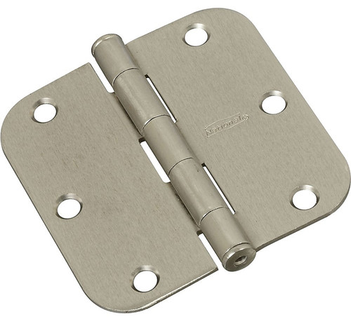 National Hardware N612-061 Door Hinge, Cold Rolled Steel, Satin Nickel, 50 lb [SKU: ORG7182926]