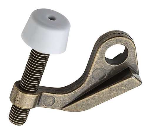 National Hardware N830-258 Hinge Pin Door Stop, 9/32 in Dia Base, Zinc, Antique Brass [SKU: ORG2049799]
