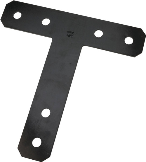 National Hardware 1162BC Series N266-473 T-Plate, 12 in L, 2-1/2 in W, 3/16 in Thick, Steel, Powder-Coated [SKU: ORG2049542]