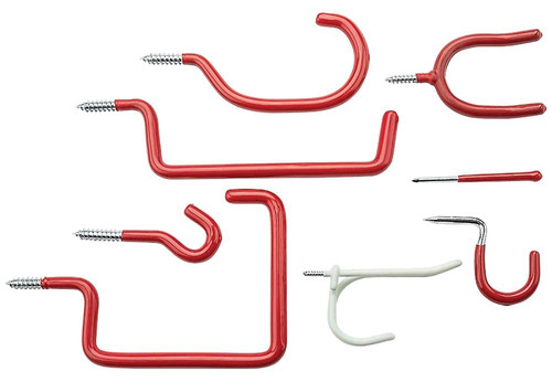 National Hardware V2240 N112-034 Hook Assortment, Steel, Red, Zinc [SKU: ORG7179740]