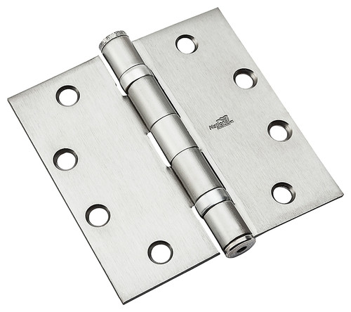 National Hardware N236-010 Hinge, Steel, Satin Chrome, Non-Removable Pin, 50 lb [SKU: ORG7191588]