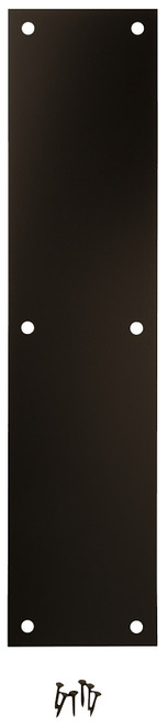 National Hardware N270-502 Push Plate, Aluminum, Oil-Rubbed Bronze, 15 in L, 3-1/2 in W [SKU: ORG7241029]