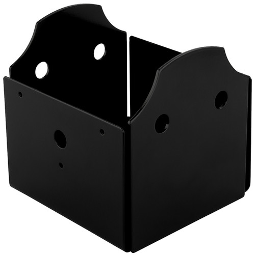 National Hardware Hartley 1220VP N800-011 Post Base, 6 x 6 in Post, Plastic/Steel, Black, Storm Shine Powder-Coated [SKU: ORG2051712]