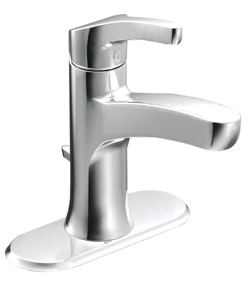 Moen Danika Series WSL84733 Bathroom Faucet, 1.2 gpm, 1-Faucet Handle, Metal, Chrome Plated, Lever Handle [SKU: ORG7123425]