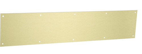 National Hardware N270-351 Kickplate, 30 in L, 6 in W, 0.04 in Gauge, Aluminum, Brushed Gold [SKU: ORG7454234]