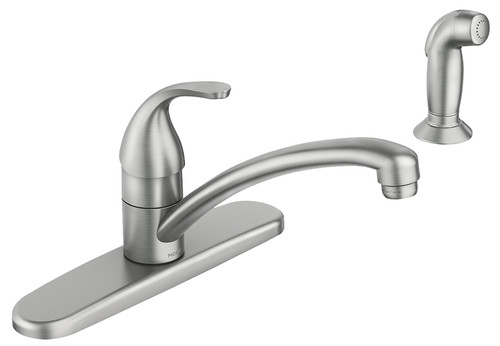 Moen Adler 87604SRS Kitchen Faucet, 1.5 gpm, 4 -Faucet Hole, Spot Resistant Stainless, Sink Deck Mounting, Lever Handle [SKU: ORG7344997]