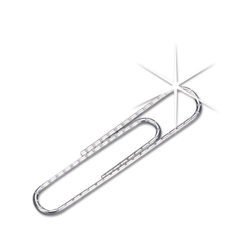 Premium Heavy-Gauge Wire Paper Clips, #1, Nonskid, Silver, 100 Clips/Box, 10 Boxes/Pack [SKU: ACC72370]