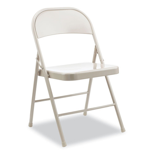 Armless Steel Folding Chair, Supports Up to 275 lb, Taupe Seat, Taupe Back, Taupe Base, 4/Carton [SKU: ALECA944]
