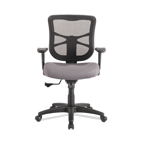 Alera Elusion Series Mesh Mid-Back Swivel/Tilt Chair, Supports Up to 275 lb, 17.9" to 21.8" Seat Height, Gray Seat [SKU: ALEEL42BME40B]
