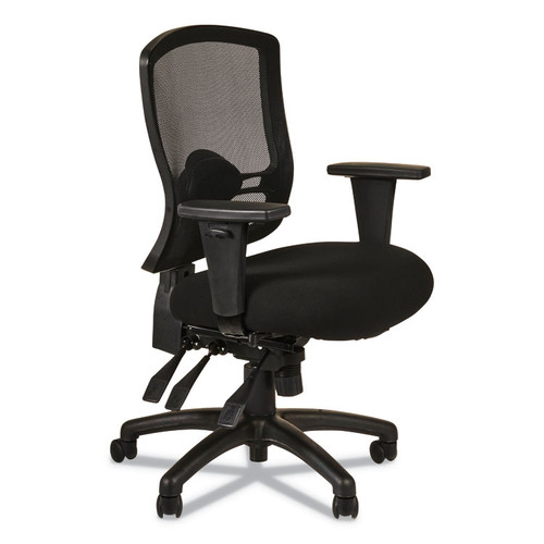 Alera Etros Series Mid-Back Multifunction with Seat Slide Chair, Supports Up to 275 lb, 17.83" to 21.45" Seat Height, Black [SKU: ALEET4217]
