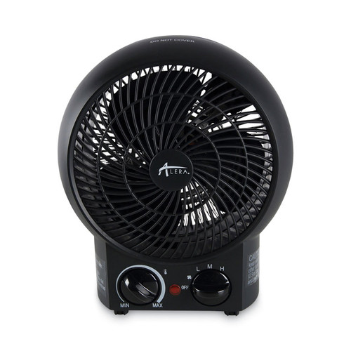 Heater Fan, 1,500 W, 8.25 x 4.37 x 9.5, Black [SKU: ALEHEFF10B]