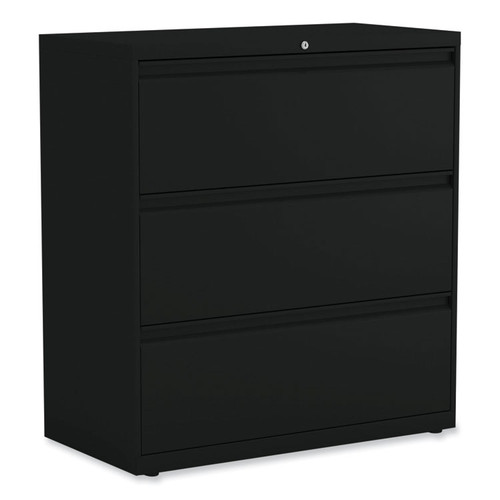 Lateral File, 3 Legal/Letter/A4/A5-Size File Drawers, Black, 36" x 18.63" x 40.25 [SKU: ALEHLF3641BL]