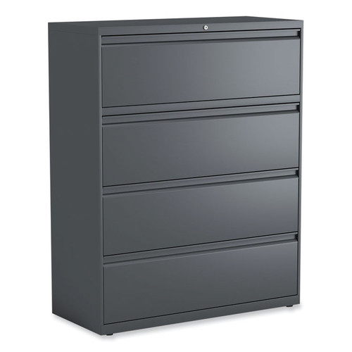 Lateral File, 4 Legal/Letter/A4/A5-Size File Drawers, Charcoal, 42" x 18.63" x 52.5 [SKU: ALEHLF4254CC]