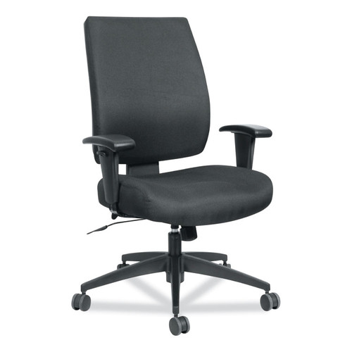 Alera Wrigley Series High Performance Mid-Back Synchro-Tilt Task Chair, Supports 275 lb, 17.91" to 21.88" Seat Height, Black [SKU: ALEHPS4201]