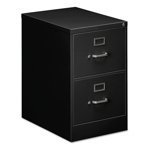 Two-Drawer Economy Vertical File, 2 Legal-Size File Drawers, Black, 18" x 25" x 28.38 [SKU: ALEHVF1929BL]