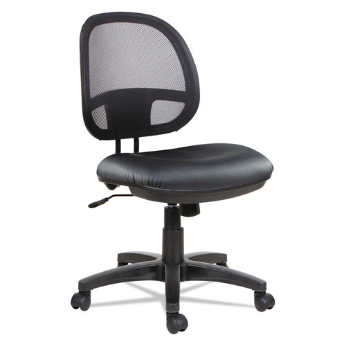 Alera Interval Series Swivel/Tilt Mesh Chair, Supports Up to 275 lb, 18.3" to 23.42" Seat Height, Black [SKU: ALEIN4815]