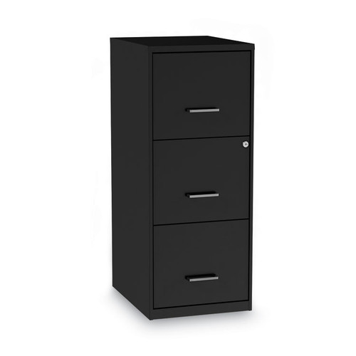 Soho Vertical File Cabinet, 3 Drawers: File/File/File, Letter, Black, 14" x 18" x 34.9 [SKU: ALESVF1835BL]