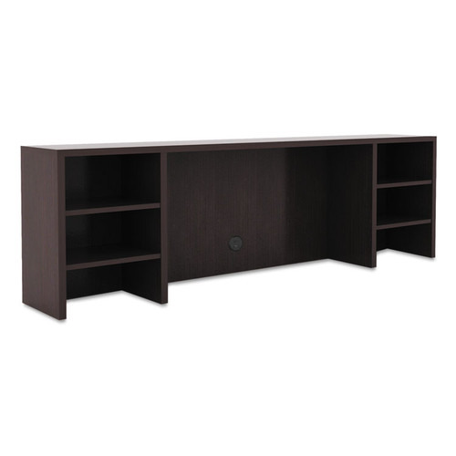 Alera Valencia Series Organizer Hutch, 70.63w x 11.75d x 23.63h, Espresso [SKU: ALEVA267212ES]