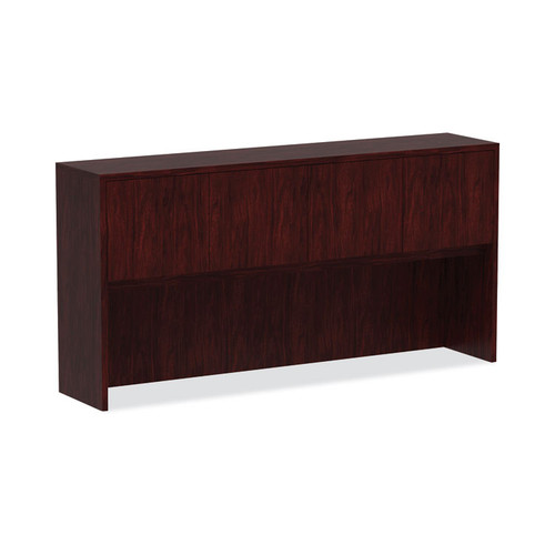 Alera Valencia Series Hutch with Doors, 4 Compartments, 70.63w x 15d x 35.38h, Mahogany [SKU: ALEVA287215MY]