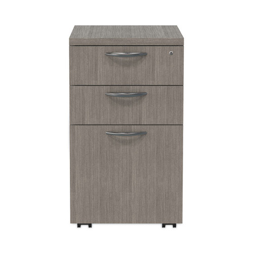 Alera Valencia Series Mobile Pedestal File, Left/Right, 3-Drawer: Box/Box/File, Legal/Letter, Gray, 15.88 x 20.5 x 28.39 [SKU: ALEVA572816GY]