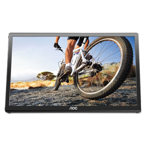USB Powered LCD Monitor, 15.6" Widescreen, TN Panel, 1366 Pixels x 768 Pixels [SKU: AOCE1659FWU]