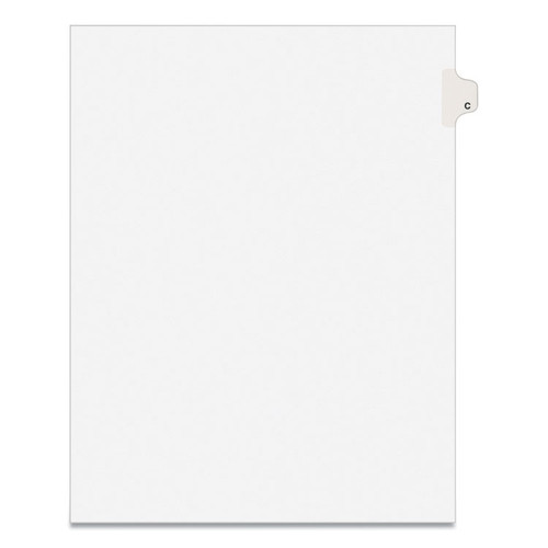 Preprinted Legal Exhibit Side Tab Index Dividers, Avery Style, 26-Tab, C, 11 x 8.5, White, 25/Pack, (1403) [SKU: AVE01403]