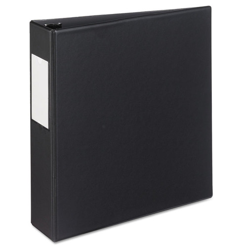 Durable Non-View Binder with DuraHinge and Slant Rings, 3 Rings, 2" Capacity, 11 x 8.5, Black [SKU: AVE08727]