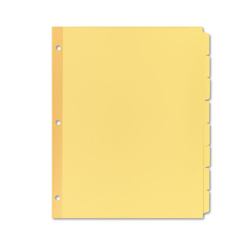 Write and Erase Plain-Tab Paper Dividers, 8-Tab, 11 x 8.5, Buff, 24 Sets [SKU: AVE11505]