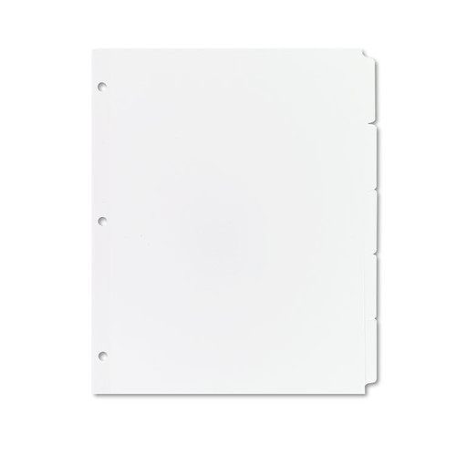 Write and Erase Plain-Tab Paper Dividers, 5-Tab, 11 x 8.5, White, 36 Sets [SKU: AVE11506]