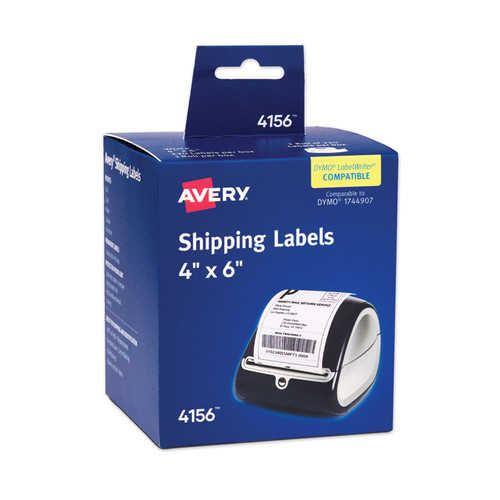 Multipurpose Thermal Labels, 4 x 6, White, 220/Roll [SKU: AVE4156]