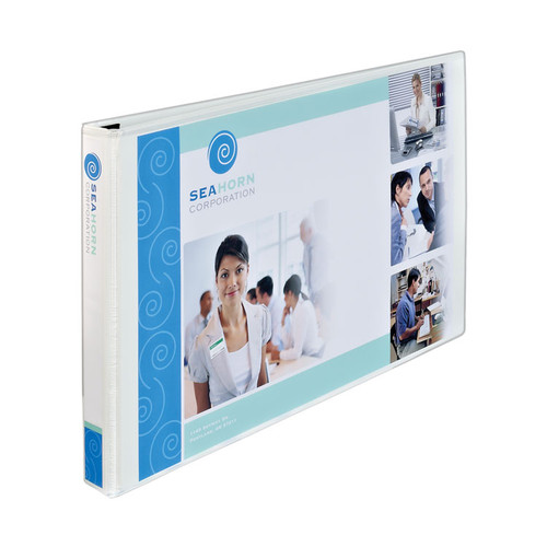 Heavy-Duty View Binders, 3 Rings, 1" Capacity, 11 x 17, White [SKU: AVE72124]